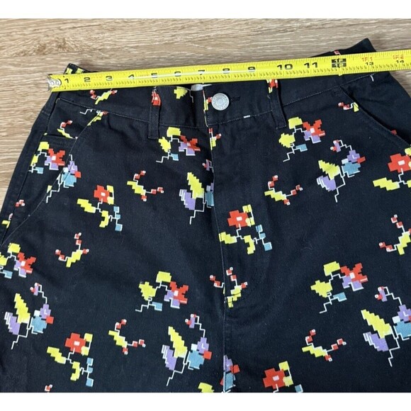 OBEY Womens  Pants Trousers Size 27 black casual Floral Relaxed Skater - Picture 6 of 12
